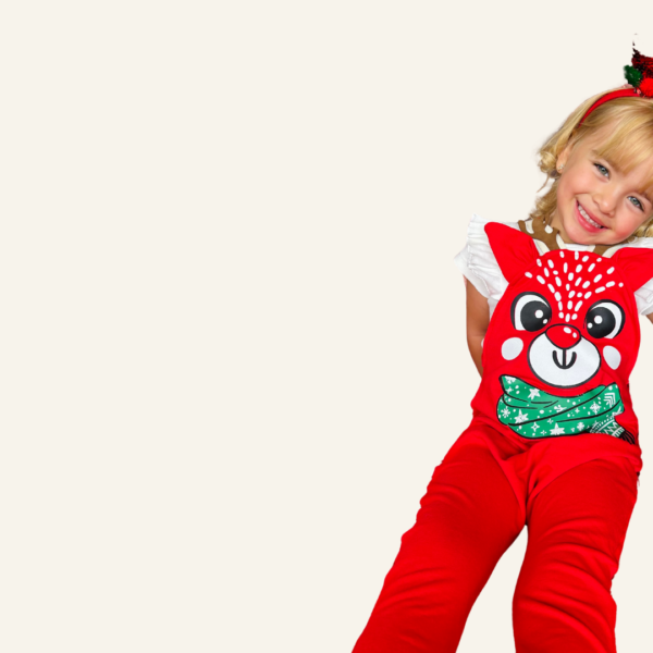 OVEROL RENO ROJO COM POMPOM - Image 6