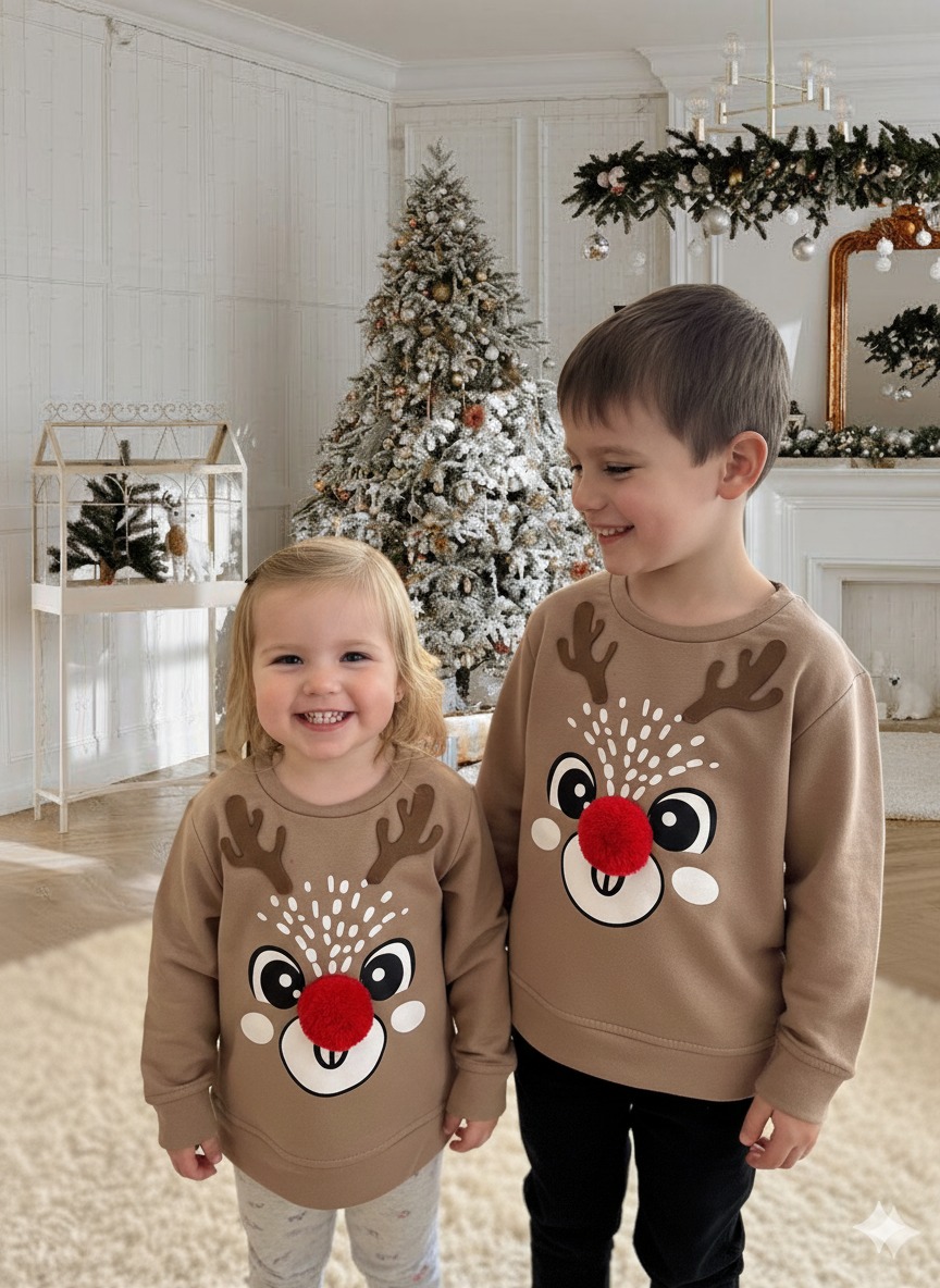 BUSO RENO CAFE CON POMPOM ROJO - Image 4