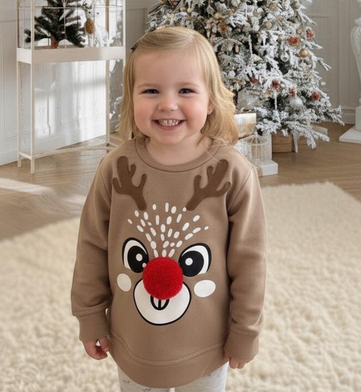 BUSO RENO CAFE CON POMPOM ROJO - Image 5