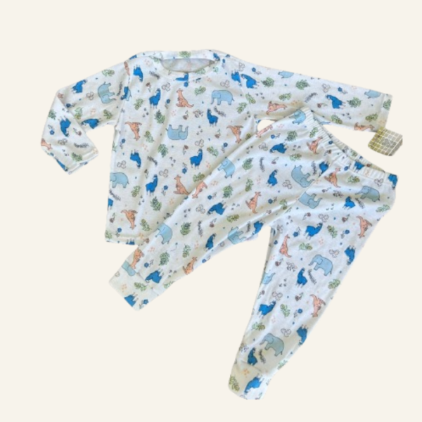 PIJAMA CANGUROS Y LLAMAS