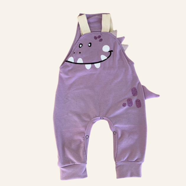OVEROL DINOSAURIO LILA