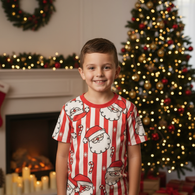 CAMISETA PAPÁ NOEL NIÑO PRE VENTA